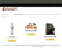 Tablet Screenshot of diamondliquor.com.au